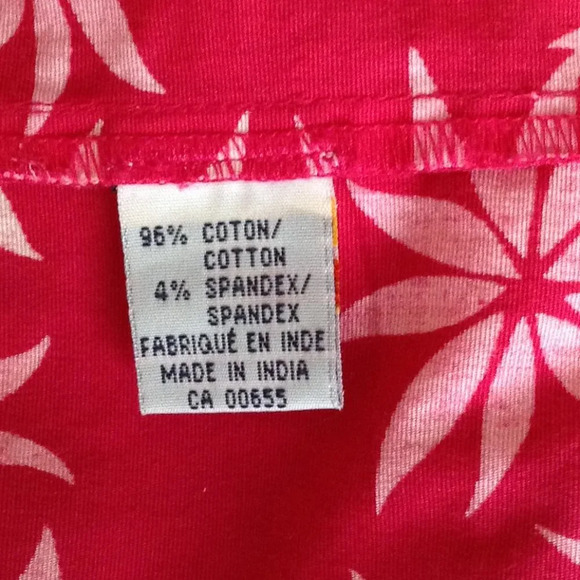 Reitmans Women's Shift Summer Midi Dress Pink Floral Sleeveless Cotton Size 15 - Picture 6 of 7